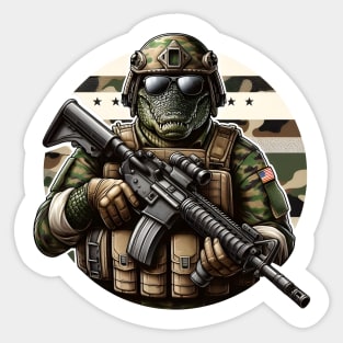 Tactical Crocodile Operator Sticker